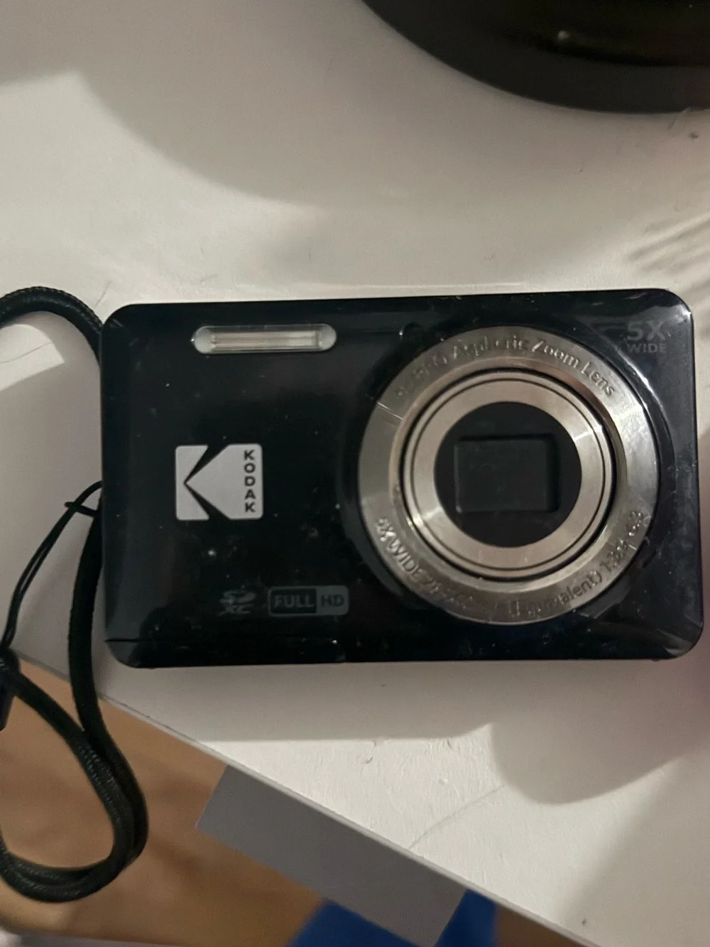 Kodak (Pixpro FZ55) Black Point-and-Shoot Digital Camera with Wrist Strap
